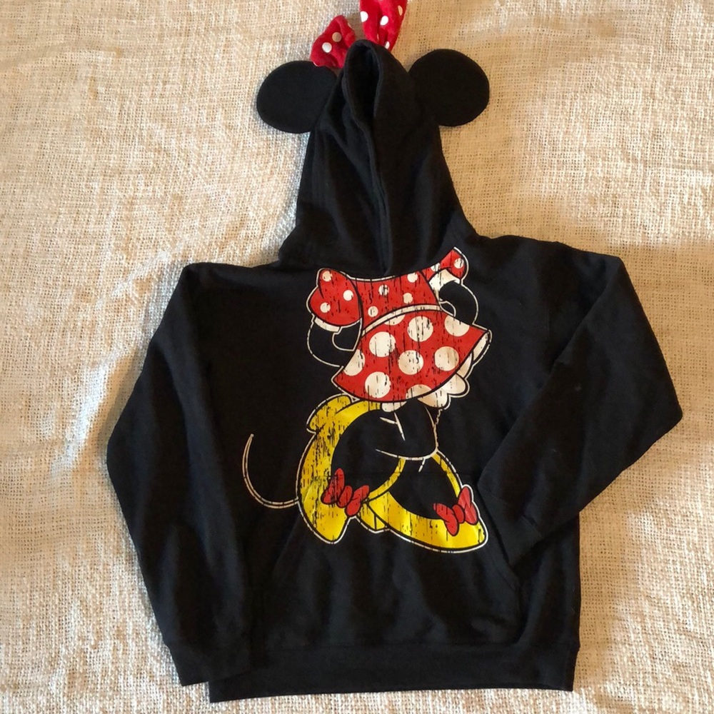 Disney resort MinnieMouse Disneyland Kids Hoodie L